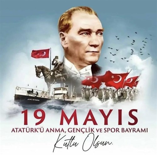 Kaymakamımız Onur ALİMOĞLU’nun 19 Mayıs Atatürk’ü Anma, Gençlik ve Spor Bayramı Mesajı